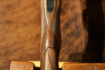 close-up of Perazzi MR57 Sporting bottom view for sale at Berg's Outdoors